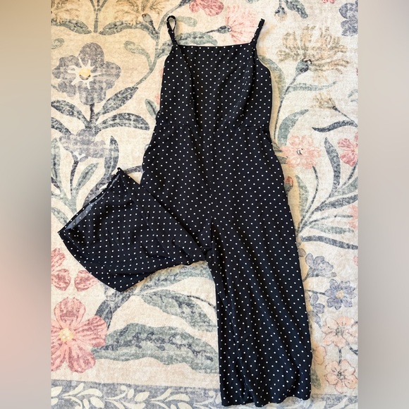 Old Navy Black Polka Dot Jumpsuit - Picture 4 of 9